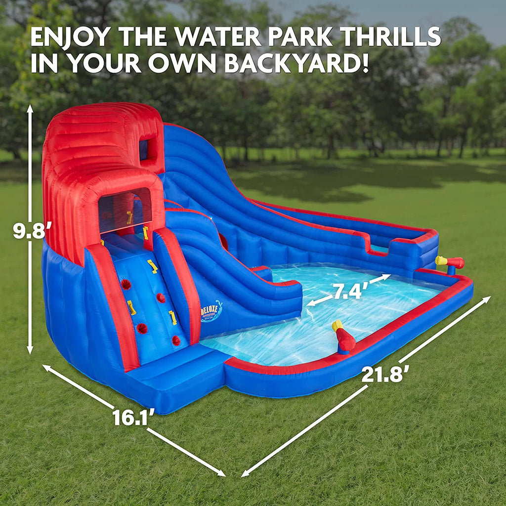 Inflatable Water Slide Park & Pool with Pump Z1641