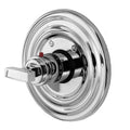 Matte White Thermostatic Trim Plate with Handle L65242