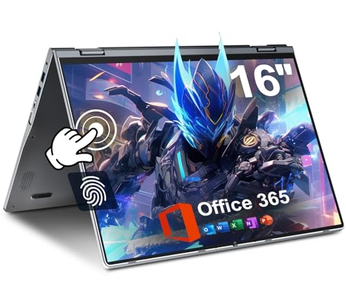 16 inch Convertible 2 in 1 Laptop with IPS FHD 360 Degree Touchscreen Y252985