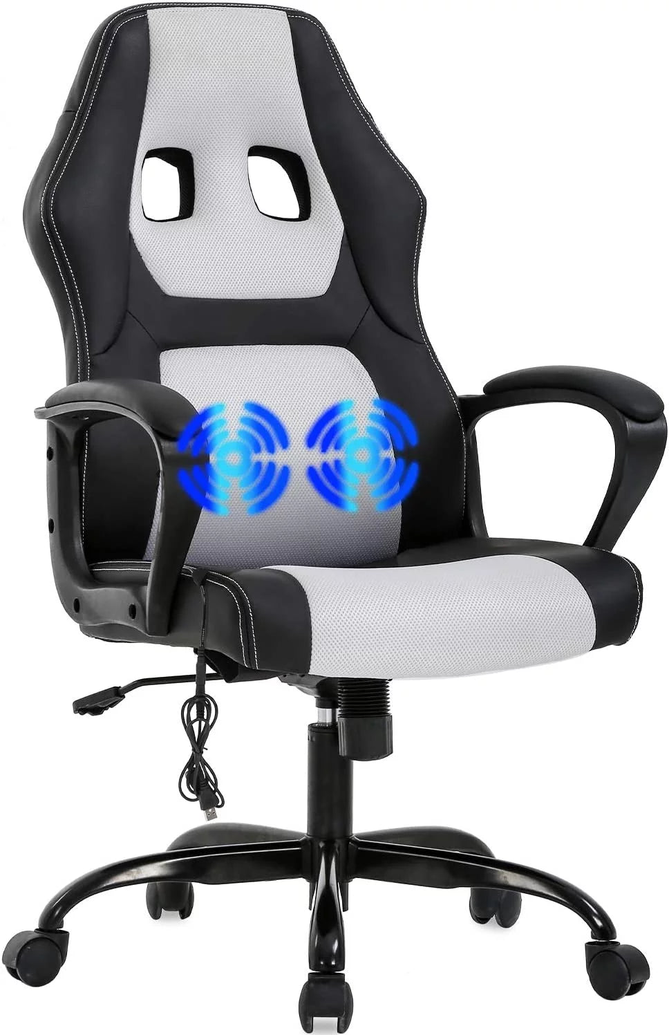 Black Executive Chair with Lumbar Support G554