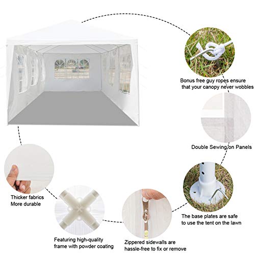 10 x 30FT White Heavy Duty Waterproof Party Tent T81586