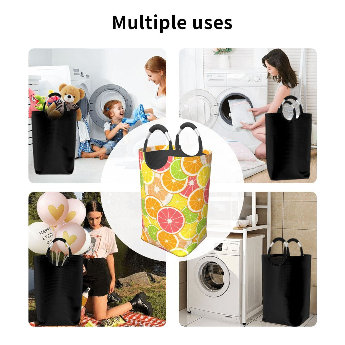50L Rectangular Waterproof Foldable Laundry Basket H908