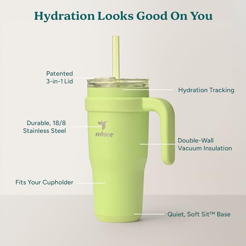 40 oz Vacuum Insulated Stainless Steel Tumbler with Handle O7673