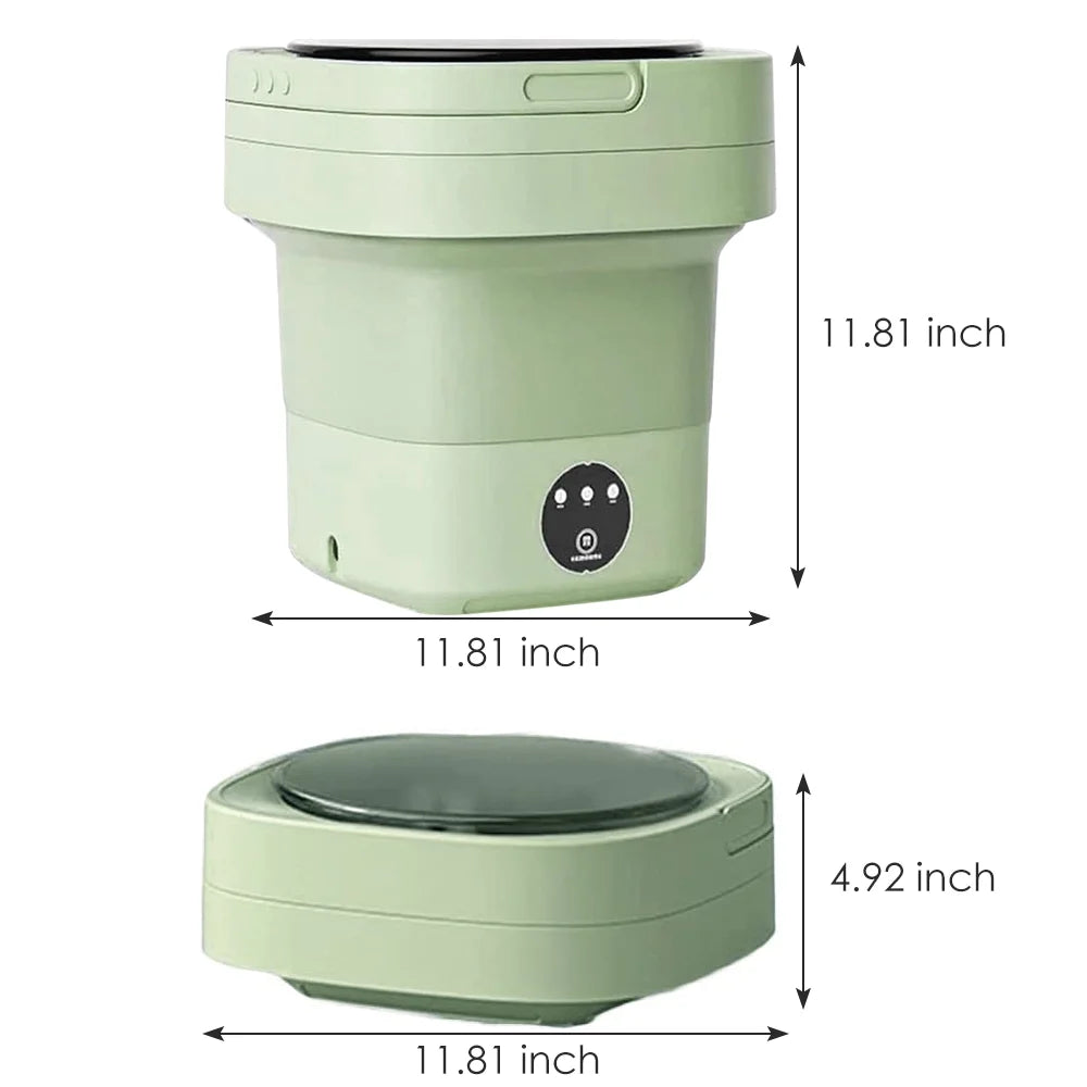 Green Portable Folding Washer T730168