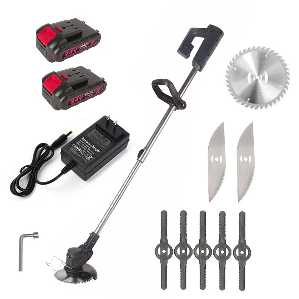 Cordless Electric Weed Eater Lawn Edger Grass String Trimmer E232053