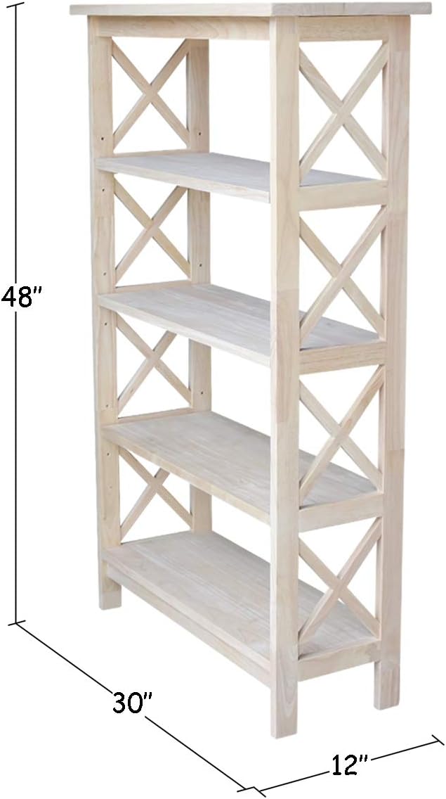 4-Tier X-Sided Bookcase U5307
