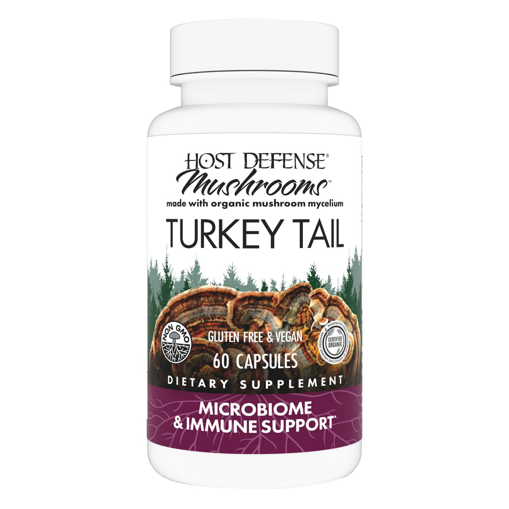 Turkey Tail Mushroom Supplement 60 Capsules W56459