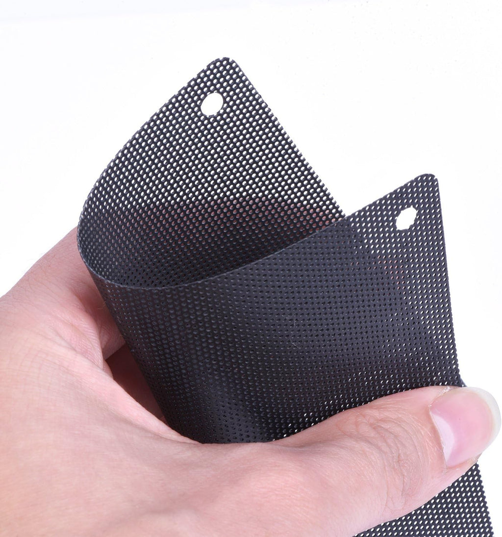 120 mm Black PVC Computer Fan Dust Filter 10 Packs U56866
