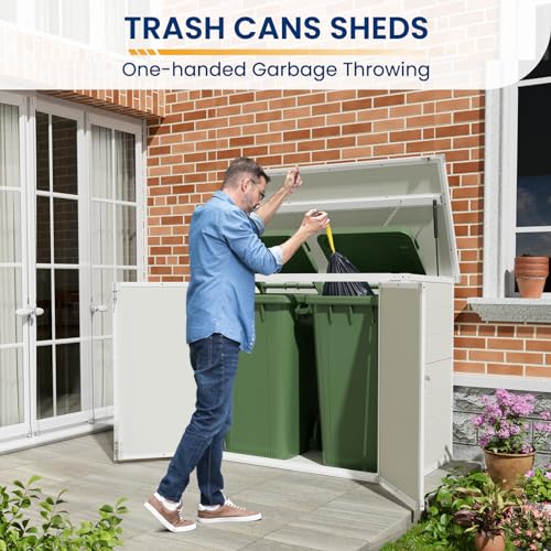 41 Cu Ft Outdoor Resin Storage Shed with Floor O254620