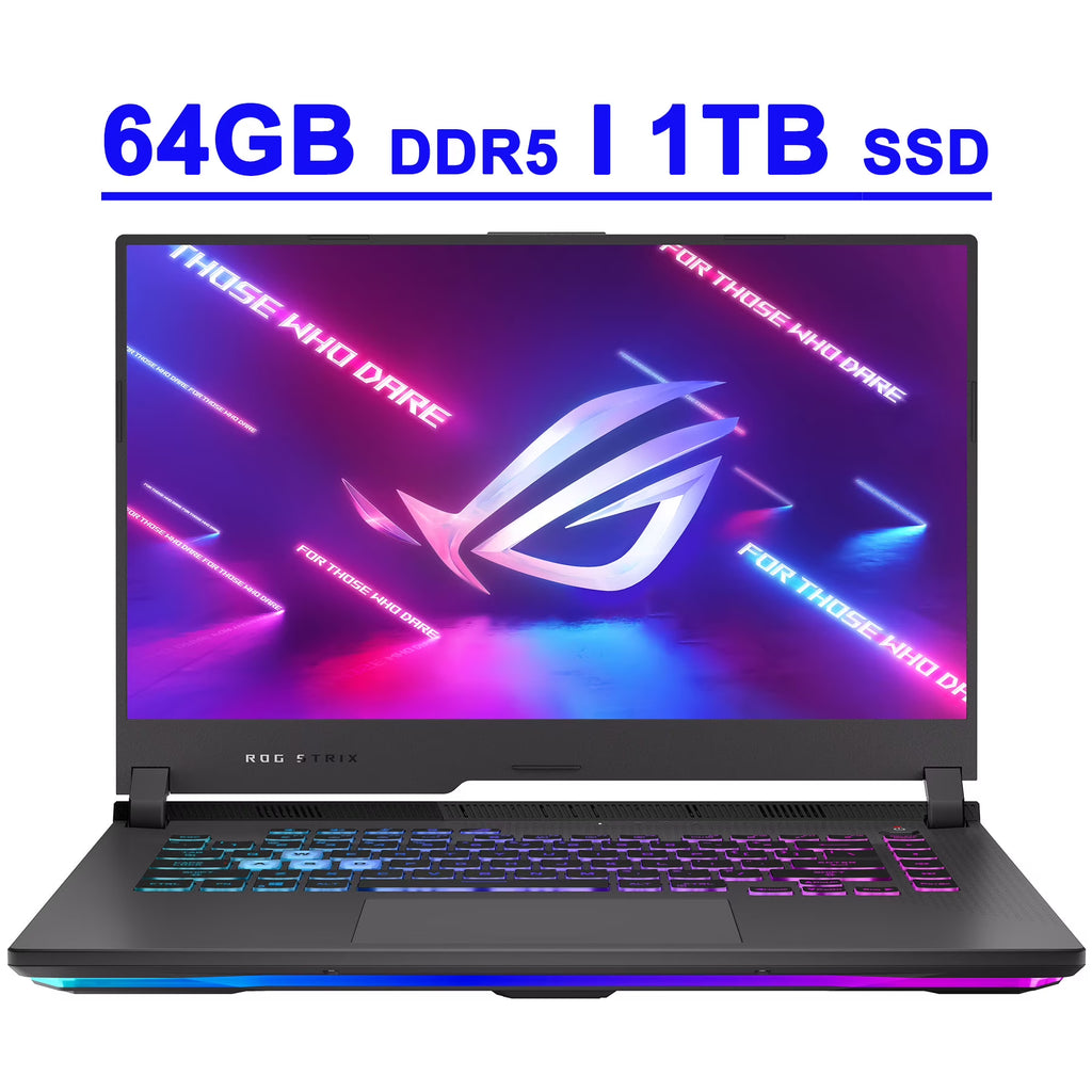 15.6" WQHD IPS 165Hz Gaming Laptop with AMD Octa-Core Ryzen 7 64GB DDR5 1TB SSD GeForce RTX 3060 6GB Black F71344