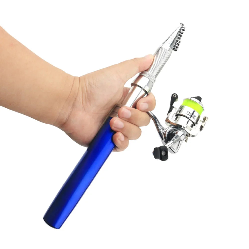 Portable Pen Shape Fishing Rod with Interchangeable Spinning Reel L2466