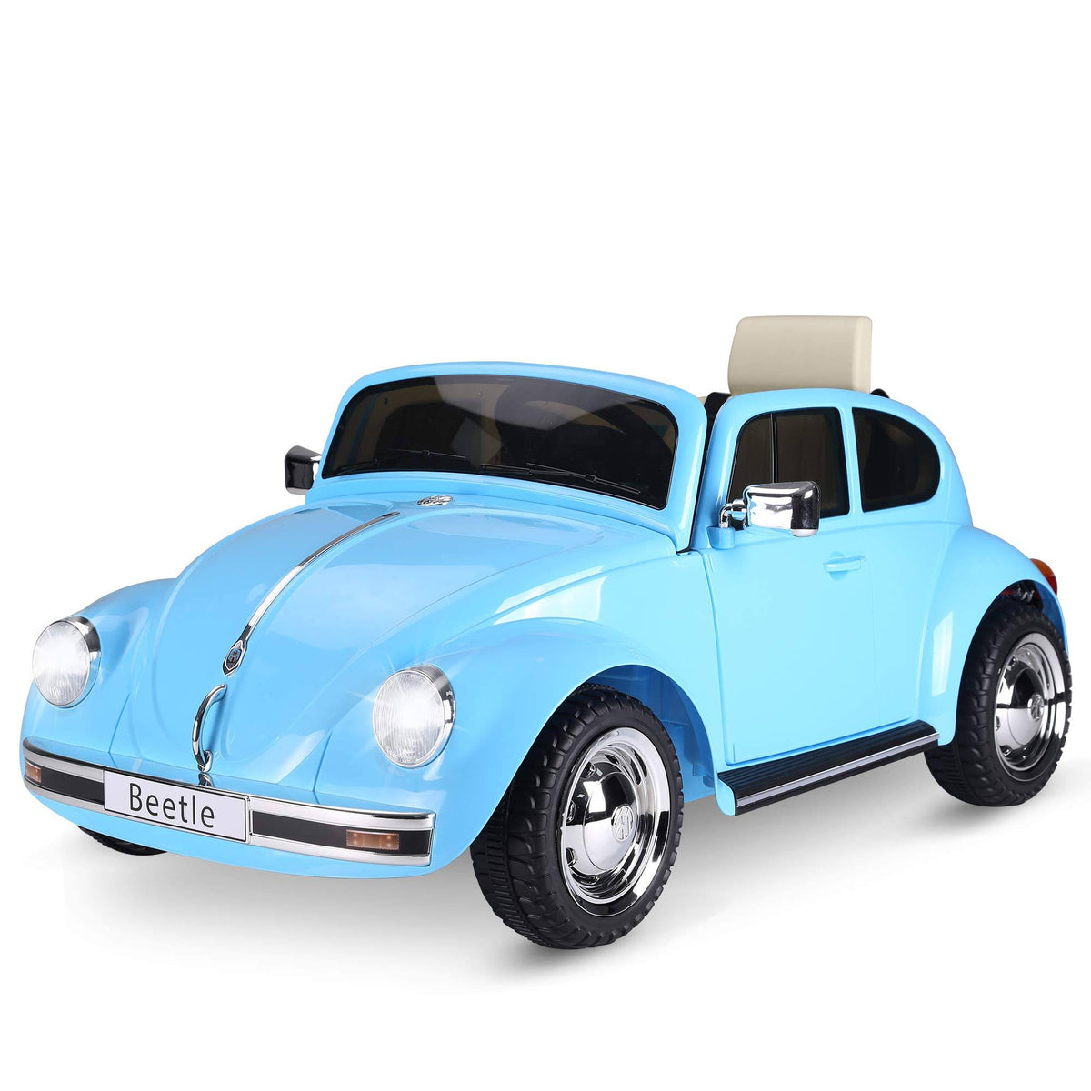 Blue Volkswagen Beetle Electric Kids Ride-On Car 6V Battery Powered Toy with Remote Control X9019