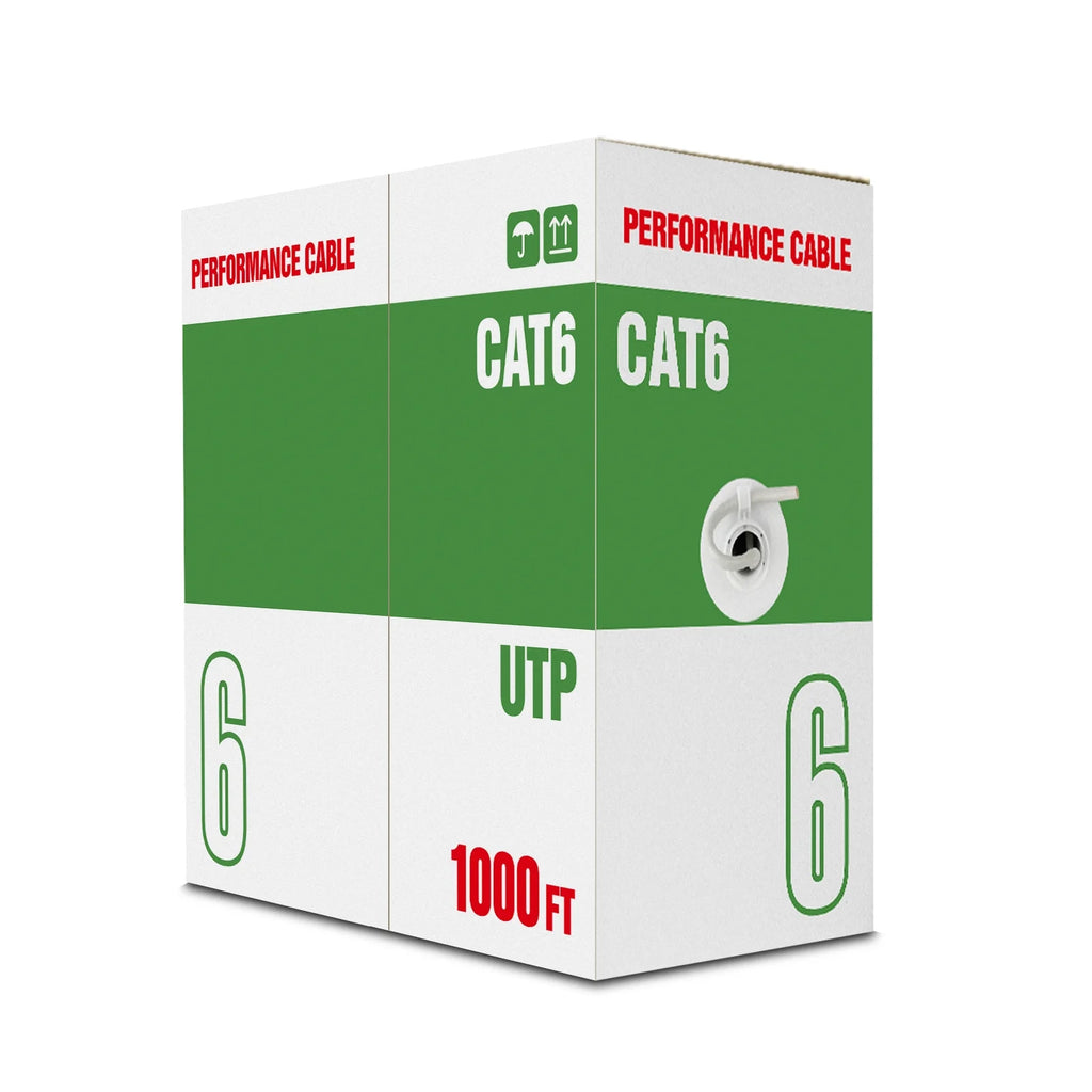 Cat6 Cable 1000ft 23AWG Solid Bare Copper UTP V91013