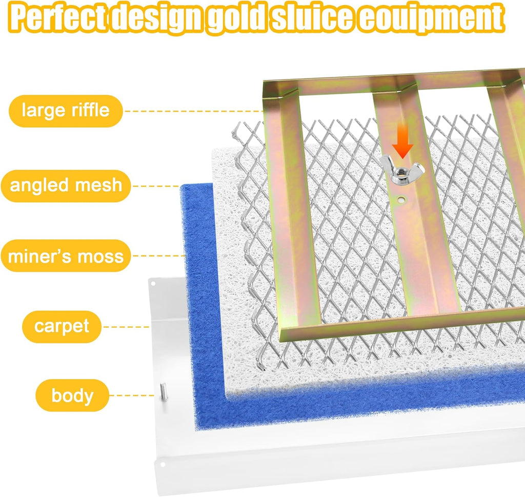 50" Folding Aluminum Alloy Sluice Box Q808547