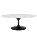 48" Oval Top Metal Coffee Table Y60956