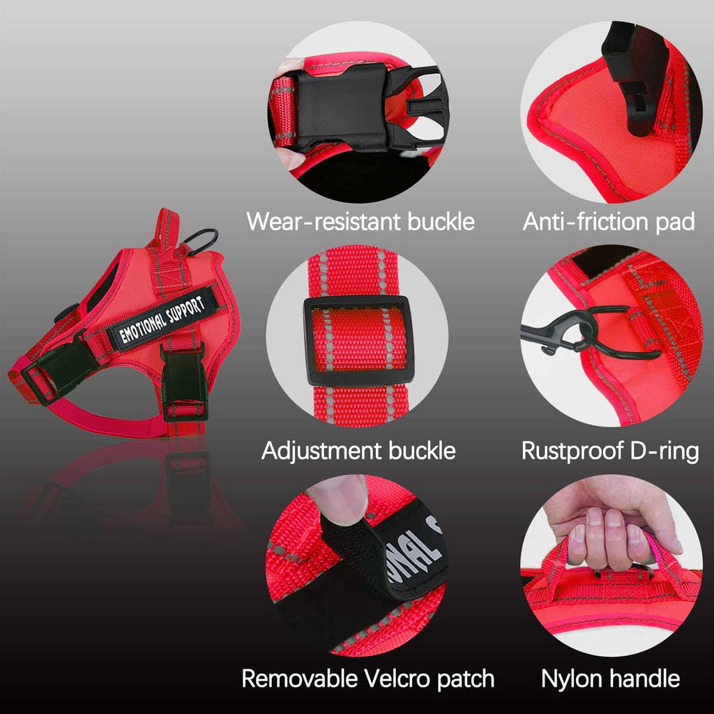 Reflective Breathable Adjustable No-Pull Dog Harness Q96516