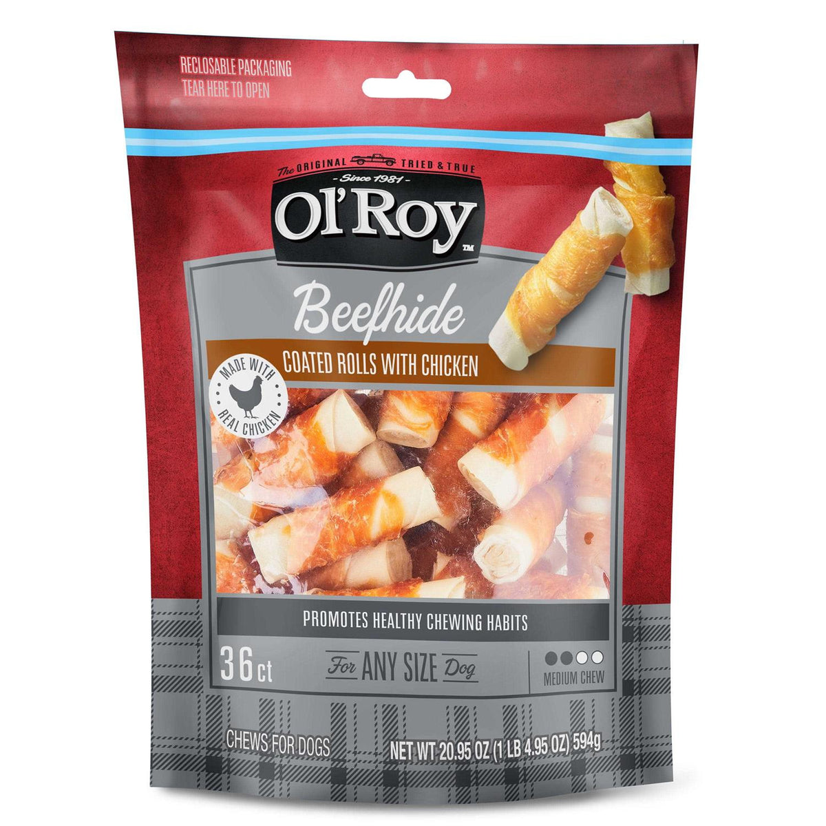 Beefhide Coated Rolls with Chicken Q538624