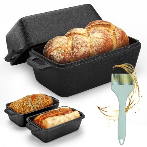 Cast Iron Loaf Pan with Lid 2 Piece Set O618