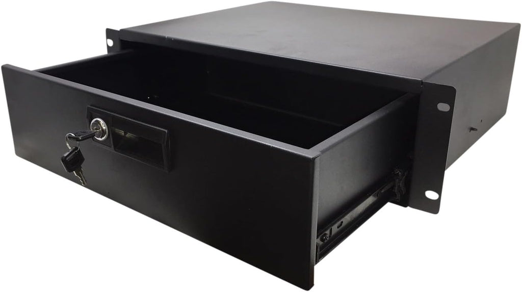 19 Rack Mount DJ Locking Lockable Deep Drawer 1U G664477