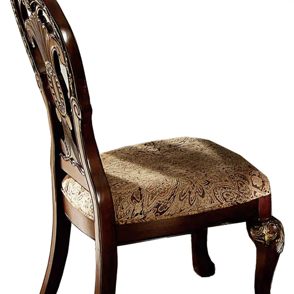 Wood Fabric Side Chair Set of 2 T6169