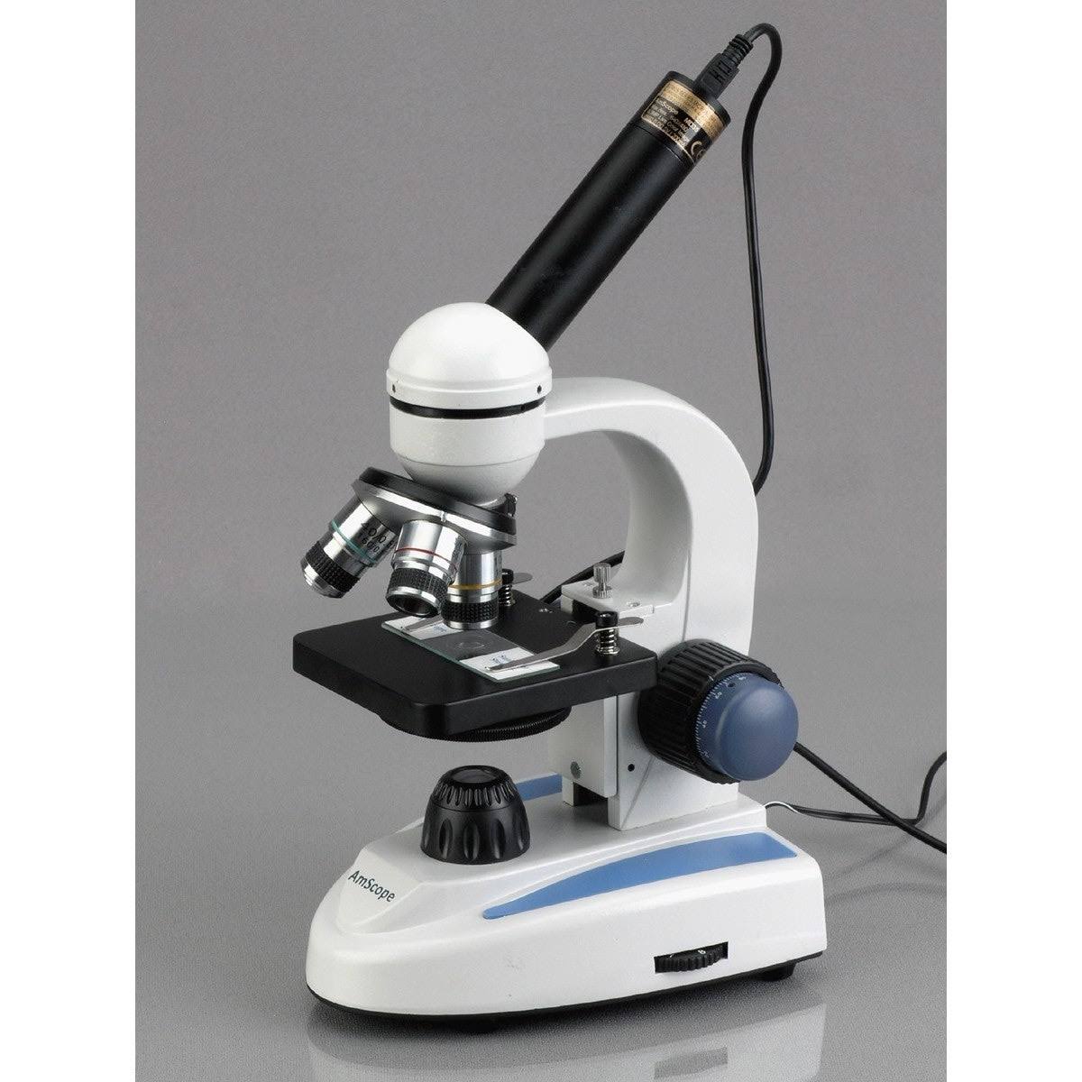 40X-1000X Metal Glass Student Microscope with USB Digital Camera M736672