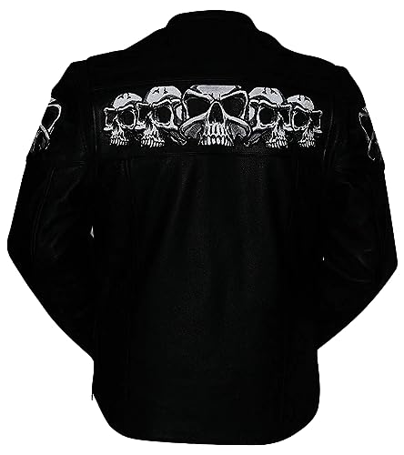 Black Leather Motorcycle Jacket D57939