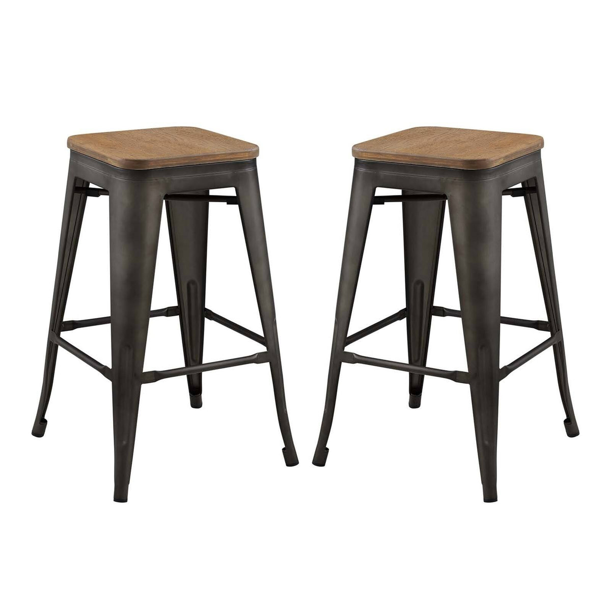 Brown Promenade Counter Stool Set of 2 Y405