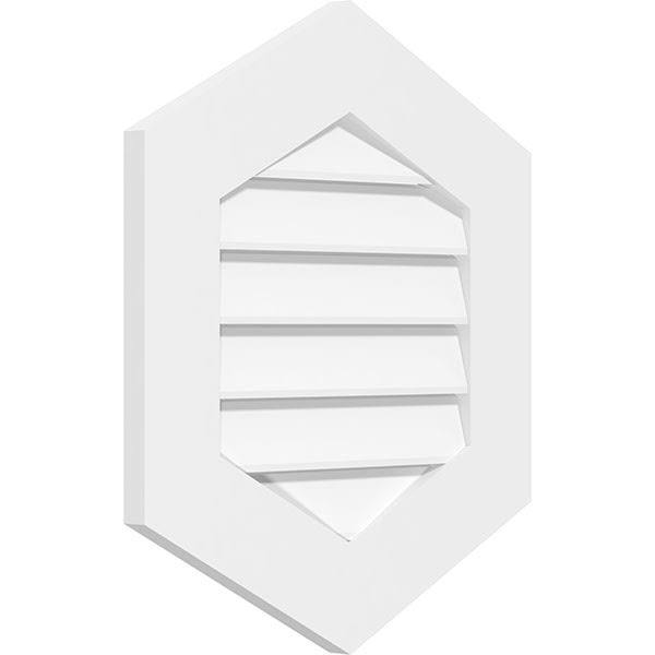 Vertical Peaked Surface Mount PVC Gable Vent X32763