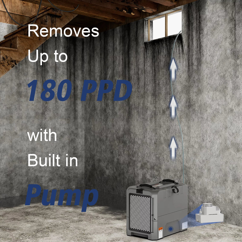 180 PPD Commercial Dehumidifiers with Pump J186