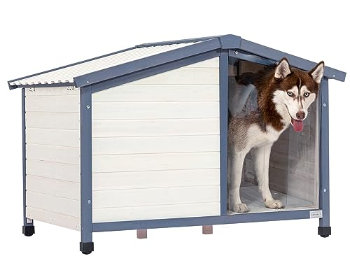 White Small Dog House with PVC Roof T941