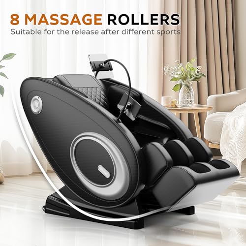Black Zero Gravity Massage Chair Recliner with Heating Q97647