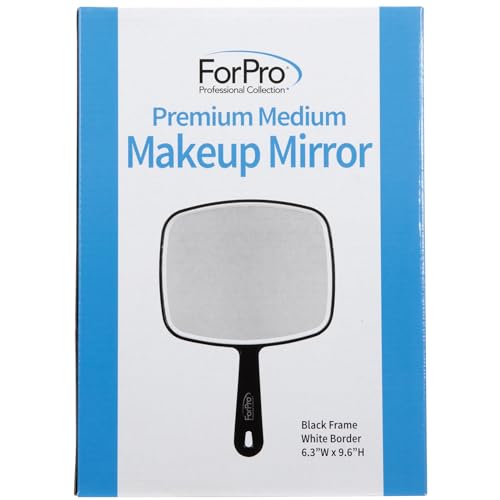 Black Handheld Hand Mirror O37329