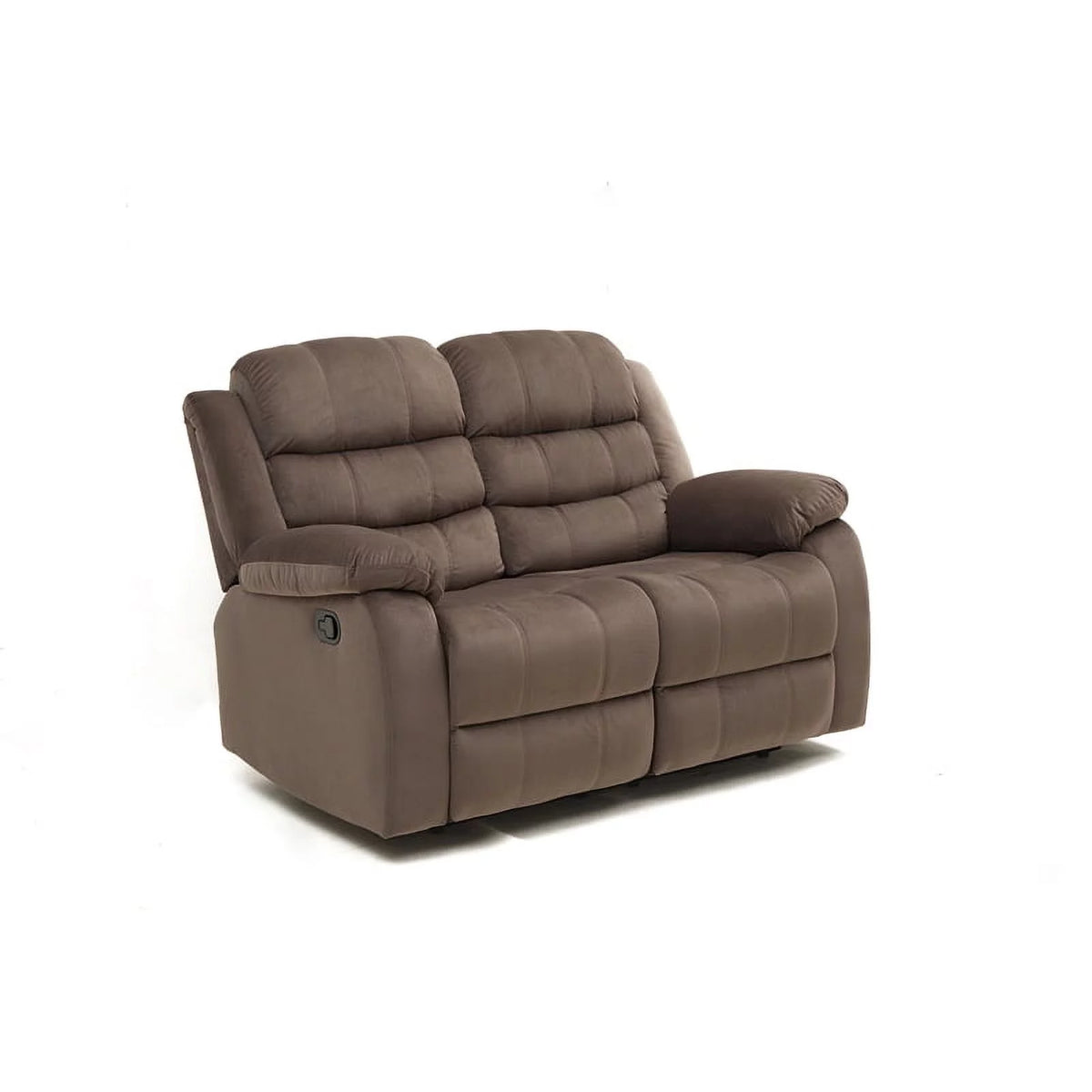 Brown Microfiber Loveseat Z580
