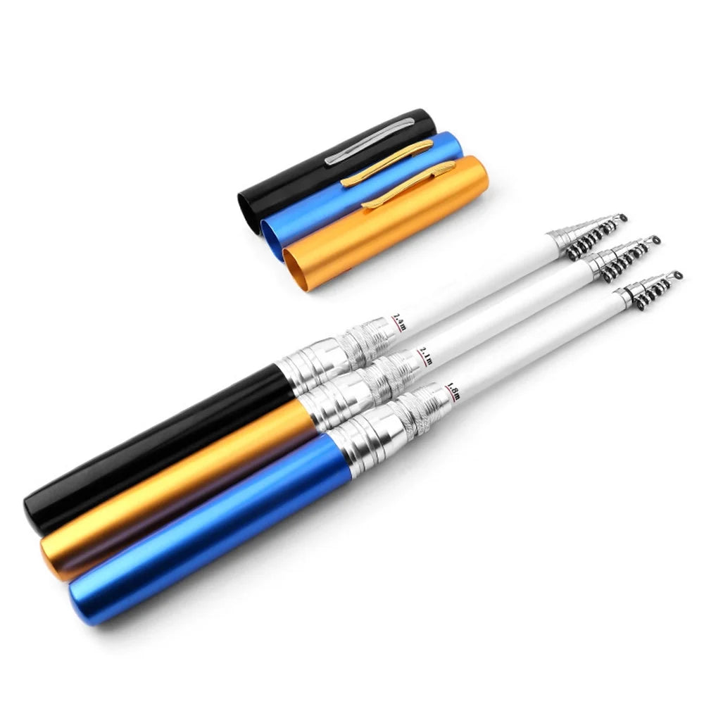 Portable Pen Shape Fishing Rod with Interchangeable Spinning Reel L2466