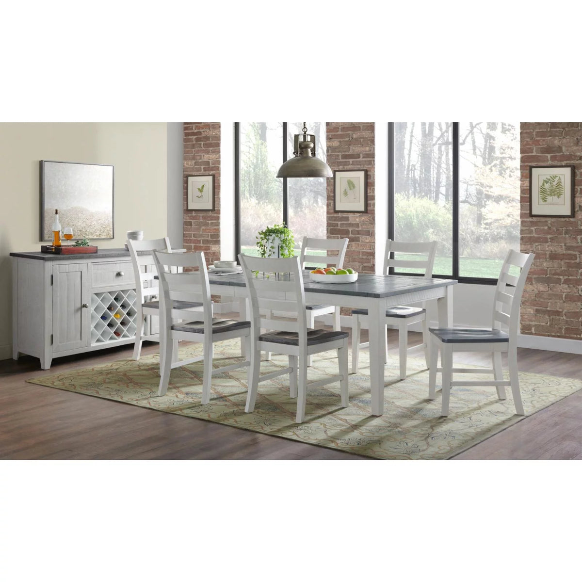 White Solid Wood Dining Chair Set of 2 S941