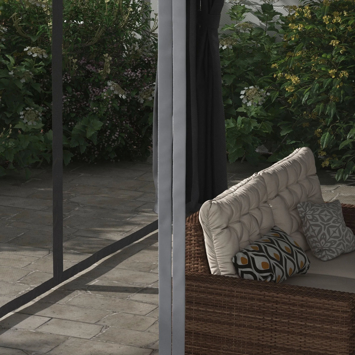 12'x19' Aluminum Pergola with Adjustable Louvered Roof J460