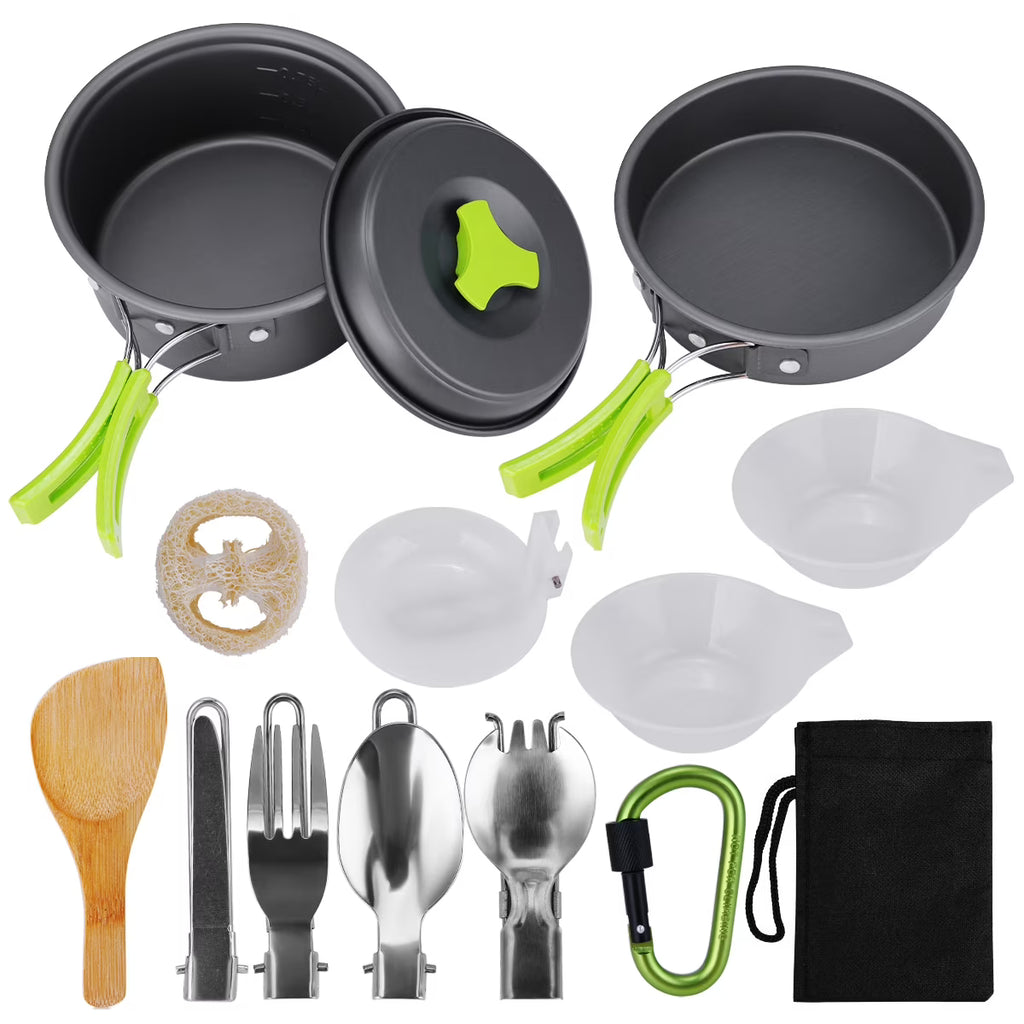 15 Pcs Non Stick Camping Cookware Set P153662