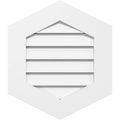 Vertical Peaked Surface Mount PVC Gable Vent X32763