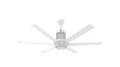 White 60 Ceiling Fan with LED N7136