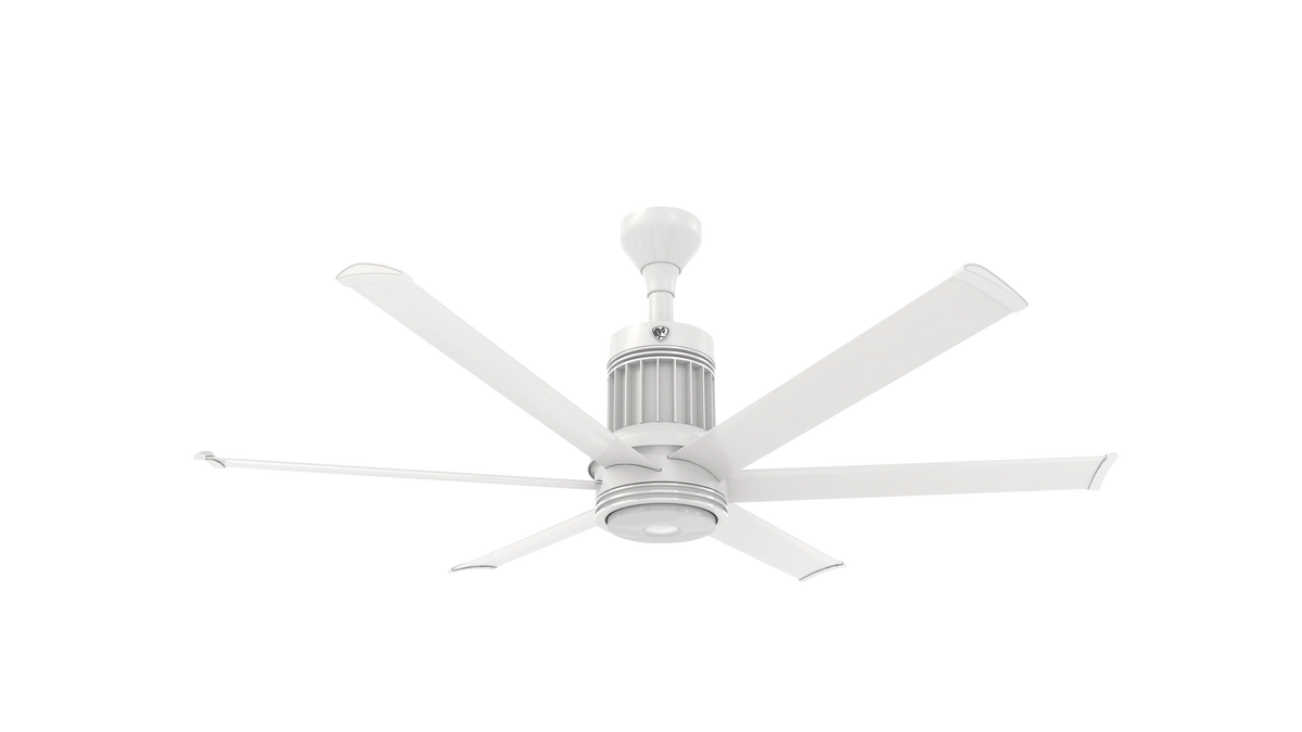 White 60 Ceiling Fan with LED N7136