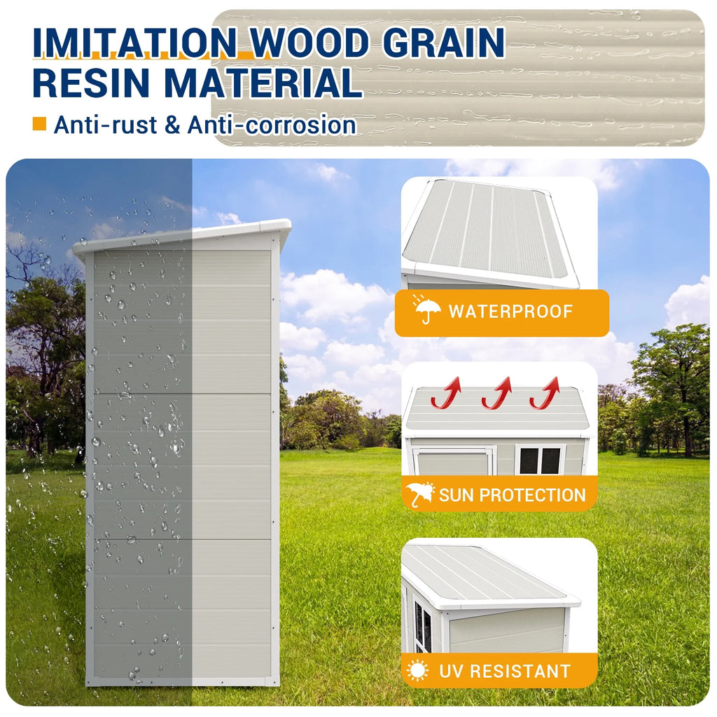 5x3 FT Resin Outdoor Storage Shed N1420