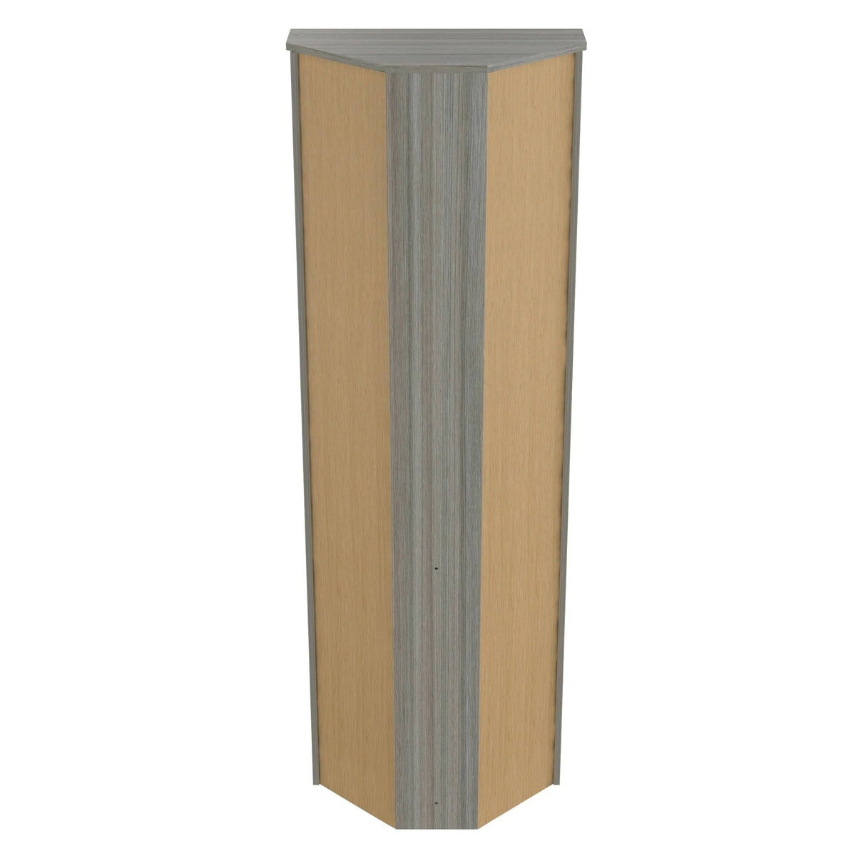 Smoked Oak Corner Bookcase I10748