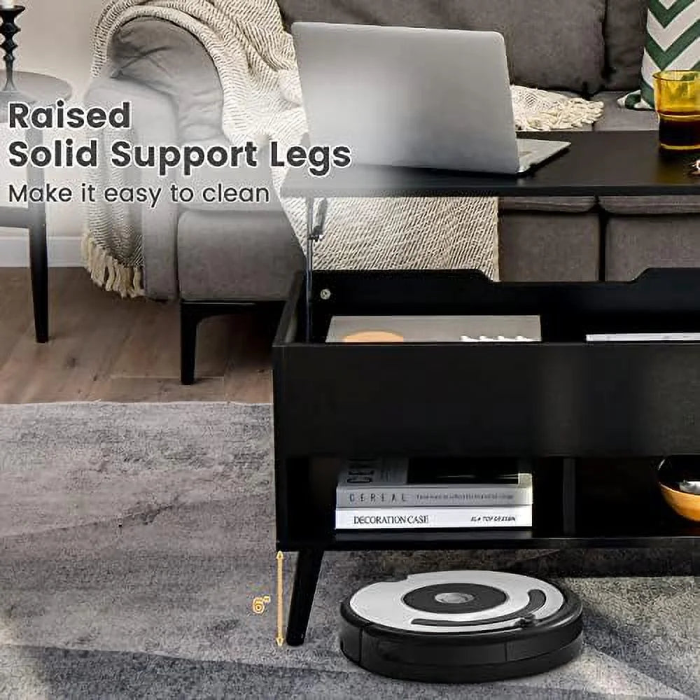 Lift Top Coffee Table with Hidden Compartment U3227