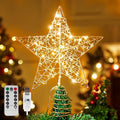 9.5inch Metal Beaded Star Tree Topper A9434