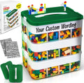3 Layers Plastic Stackable Toy Storage Organizer Bin with Adjustable Compartments X6840