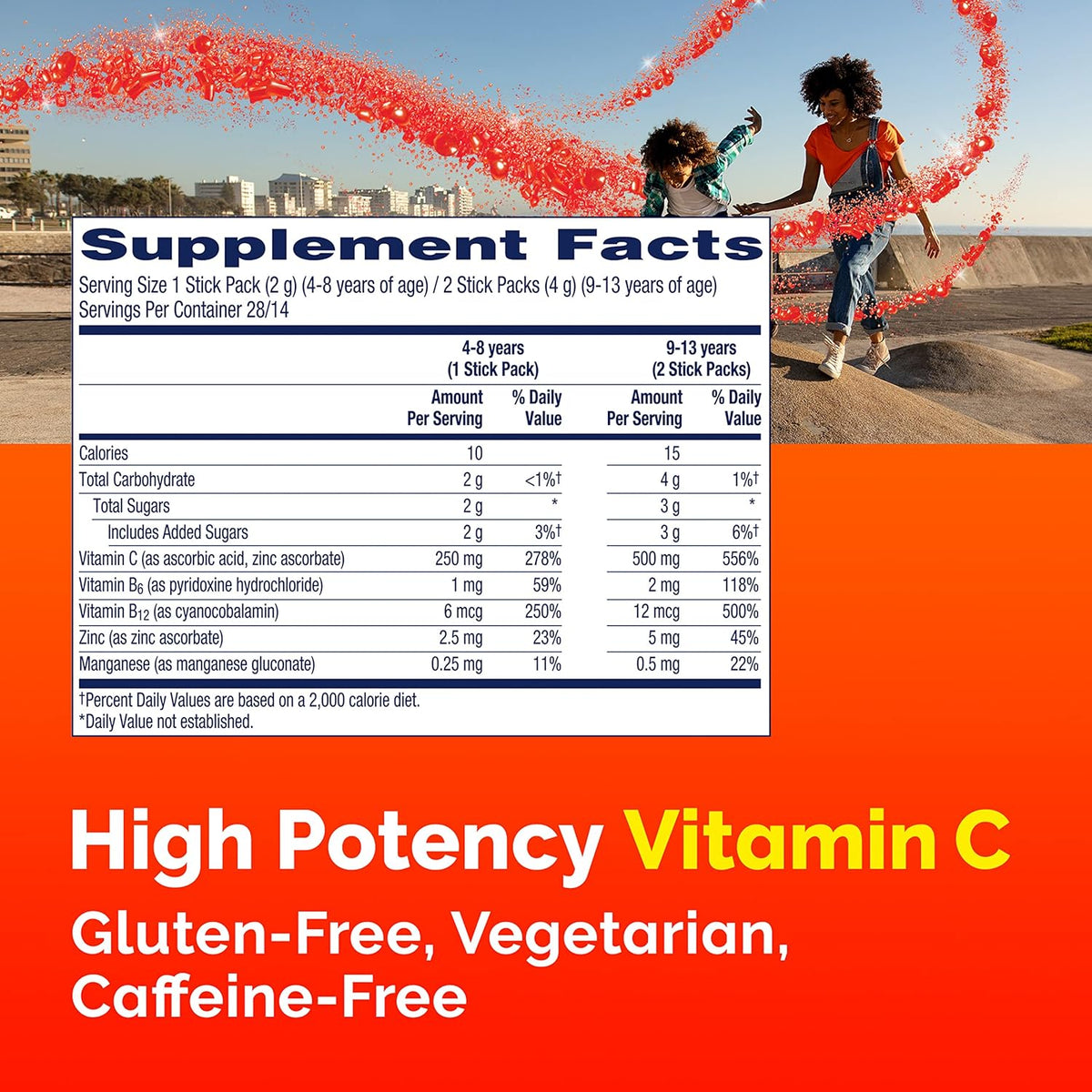Sparkly Strawberry 28 Stick Packs Vitamin C Supplement D74704