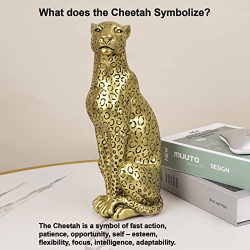Gold Cheetah Figurine Z120