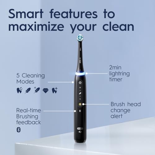 White Rechargeable Electric Toothbrush with 3 Brush Heads and Travel Case C6274