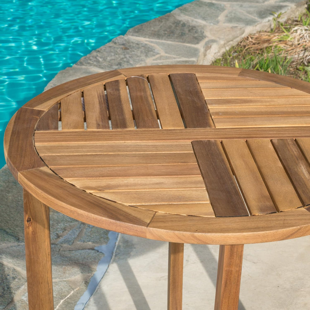 Acacia Wood 3 Pcs Bistro Set O523