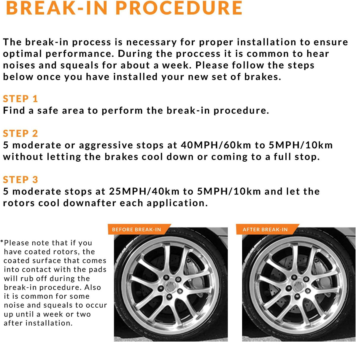 Max Brakes Premium OE Rotors with Carbon Ceramic Pads D607261